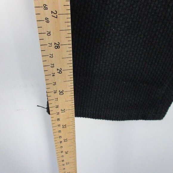 Gustin Men's Slim Pants 32 Black Button Fly 5 Pocket Chino Woven Knit 718 - Picture 14 of 15